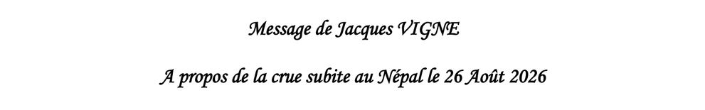 Message de Jacques Vigne